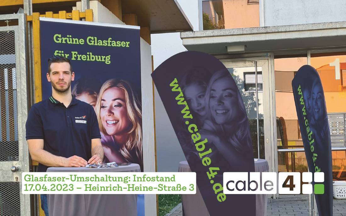 Cable 4 News: Glasfaser-Umschaltung in Freiburg am 17.04.2023