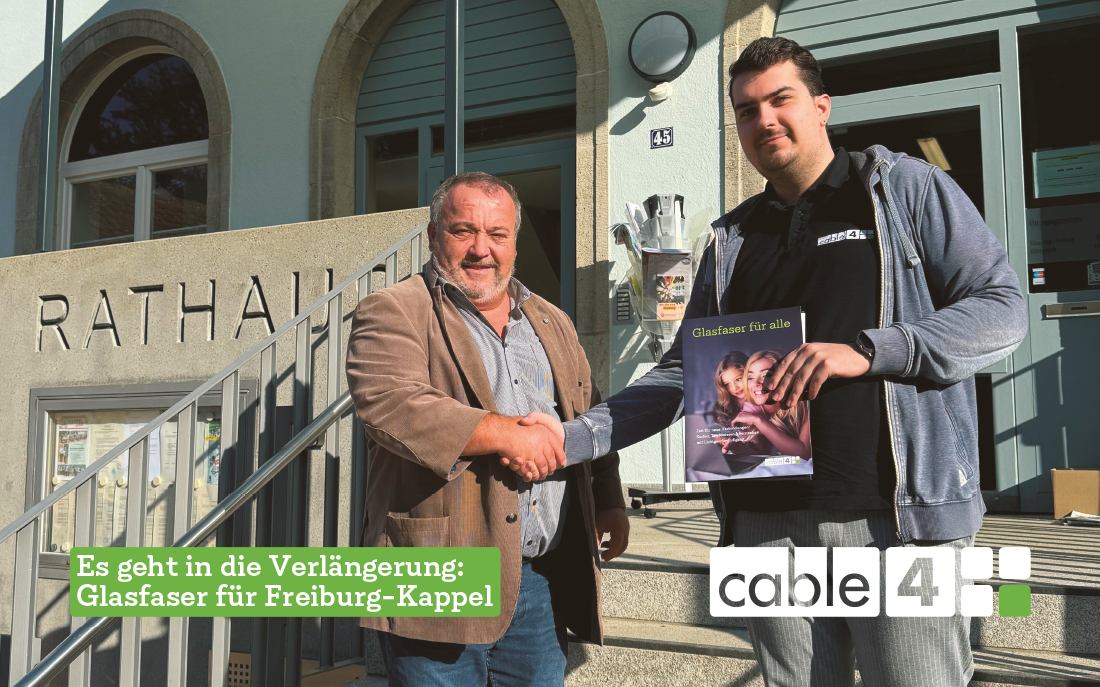 Cable 4 News: Es geht in die Verlängerung: Glasfaser für Freiburg-Kappel