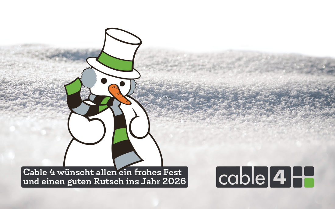 Cable 4 wünscht allen ein frohes Fest und einen guten Rutsch ins Jahr 2026
